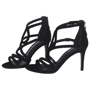 Sandro Black Strappy Heels